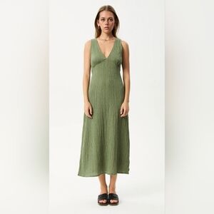 Afends Olive Green Maxi Dress